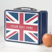 The Union Jack British Flag Blue Metall Brotdose (Beispiel)