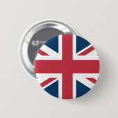 The Union Jack British Flag Button (Vorne & Hinten)