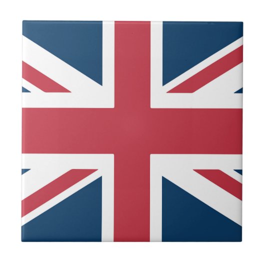 The Union Jack British Flag Ceramic Tile Fliese (Vorderseite)