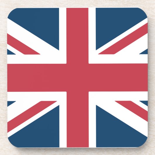 The Union Jack British Flag Coaster Getränkeuntersetzer (Vorderseite)