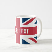 The Union Jack British Flag Kaffeetasse (VorderseiteRechts)