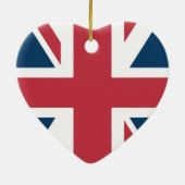 The Union Jack British Flag Keramik Ornament (Hinten)
