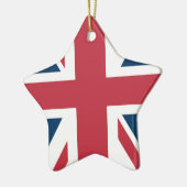 The Union Jack British Flag Keramik Ornament (Links)
