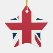 The Union Jack British Flag Keramik Ornament (Hinten)