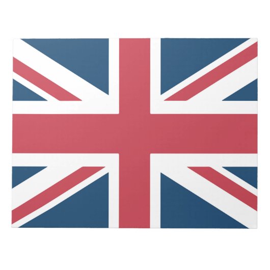 The Union Jack British Flag Notizblock (Vorderseite)
