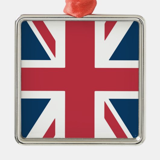 The Union Jack British Flag Ornament Aus Metall (Vorne)