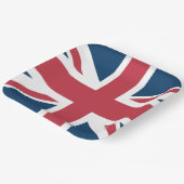 The Union Jack British Flag Pappteller (Gewinkelt)