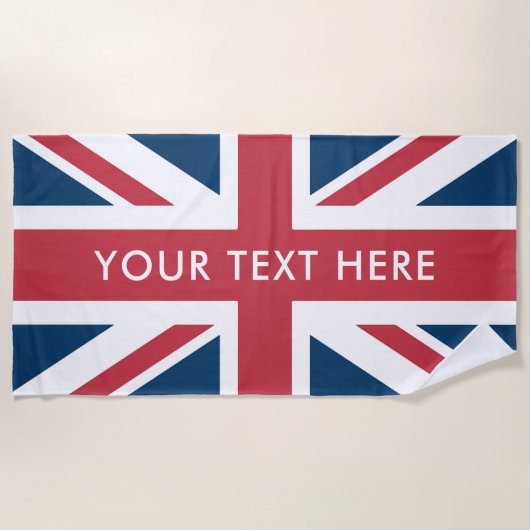 The Union Jack British Flag Strandtuch (Vorderseite)
