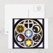 The Unitarian Universalist Church Rockford, IL Postkarte (Vorne/Hinten)