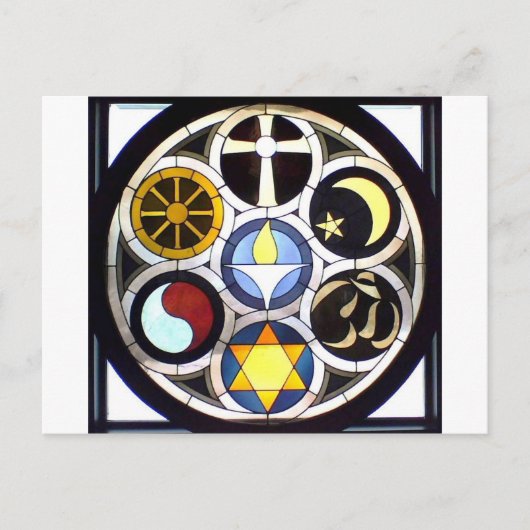 The Unitarian Universalist Church Rockford, IL Postkarte (Vorderseite)