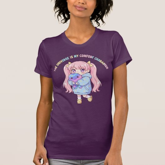 The Universe Is My Comfort Character T-Shirt (Vorderseite)