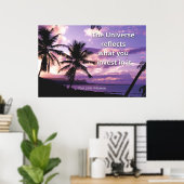 "The Universe"Positive Quotation Wall art & Poster (Heimbüro)
