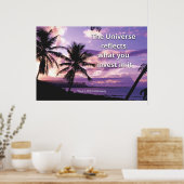 "The Universe"Positive Quotation Wall art & Poster (Küche)