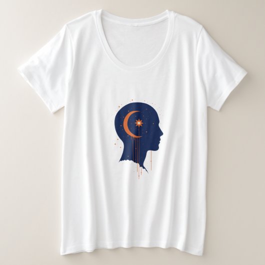 The Universe Within Große Größe T-Shirt (Design vorne)