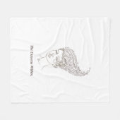 The Universe Within Minimalist Fleece Blanket - Ce (Vorderseite (Horizontal))