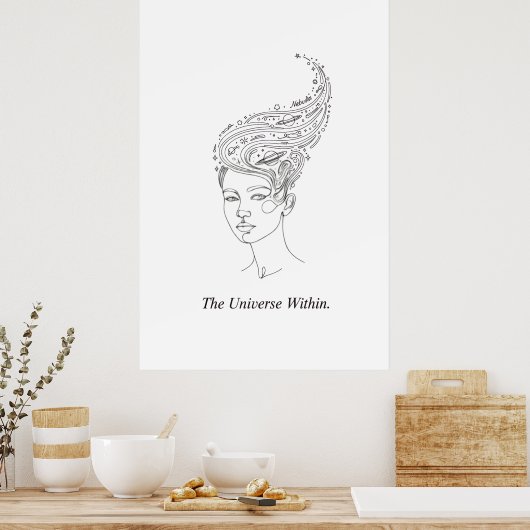 The Universe Within Minimalist Poster - Celestial  (Küche)