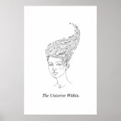 The Universe Within Minimalist Poster - Celestial  (Vorne)