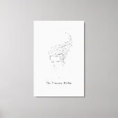 The Universe Within Minimalist Stretched Canvas Pr Leinwanddruck (Vorderseite)
