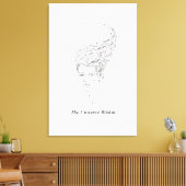 The Universe Within Minimalist Stretched Canvas Pr Leinwanddruck (Insitu (Wohnzimmer))