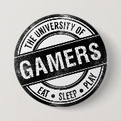The University of Gamers Funny Button (Vorderseite)