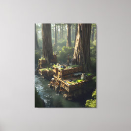 The Unreal Estate PR-T26 Redwood water Commune Leinwanddruck