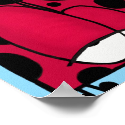 The Unrequited Love Ladybug Illustration Poster (Ecke)