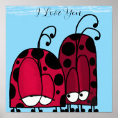 The Unrequited Love Ladybug Illustration Poster (Vorne)