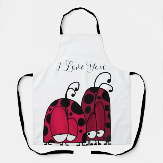 The Unrequited Love Ladybug Illustration Schürze (Vorderseite)