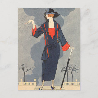 The Untimely Rain by George Barbier Postkarte