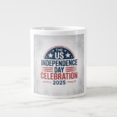 The US Independence Day coffee mug 2025 Jumbo-Tasse (Vorderseite)