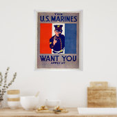 The US MARINES Want You Poster (Küche)
