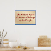 The USA Belongs to the People Poster (Küche)