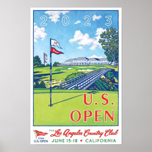The USA Golf Open 2023 Geschenke Poster (Vorne)