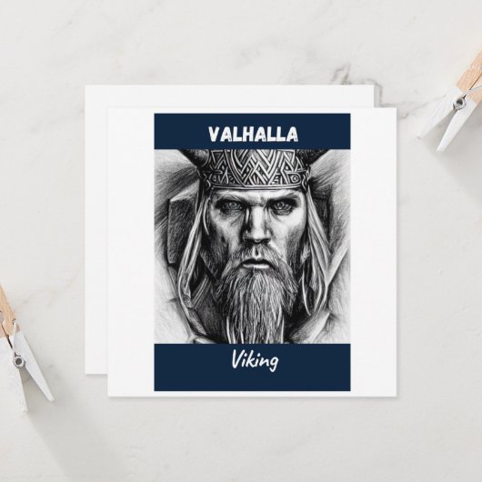The Valhalla Viking    Karte (Vorderseite/Rückseite Beispiel)