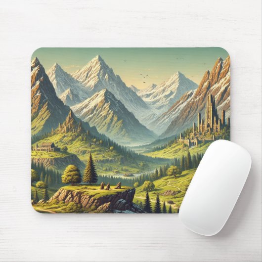The Valley of Legends – A Journey Begins Mousepad (Mit Mouse)