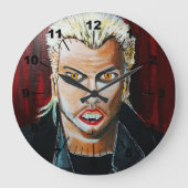 The Vampire Painting by Alfred Fox Große Wanduhr (Vorderseite)