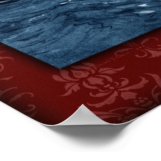 The Vampires - von Harry Grant Dart, 1910 Poster (Ecke)