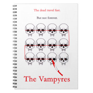 The Vampyres - Crossed Skulls Notebook Notizblock
