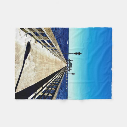 The Vanishing Point Fleecedecke (Vorderseite (Horizontal))