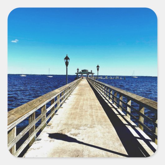 The Vanishing Point Quadratischer Aufkleber (Vorderseite)