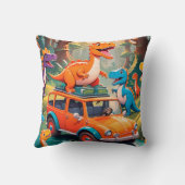 The Velociraptors Family Vacation  Kissen (Rückseite)