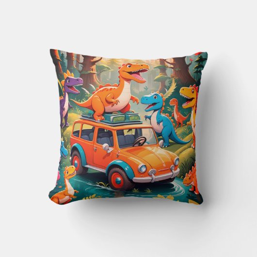 The Velociraptors Family Vacation  Kissen (Vorderseite)