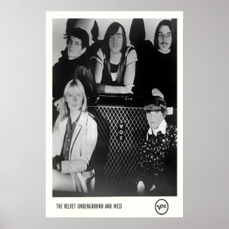 The Velvet Underground and Nico 1960s Promo Photo Poster