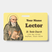 The Venerable Bede as Preacher (P 008) Ausweis (Rückseite)