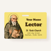 The Venerable Bede as Preacher (P 008) Ausweis (Rückseite)