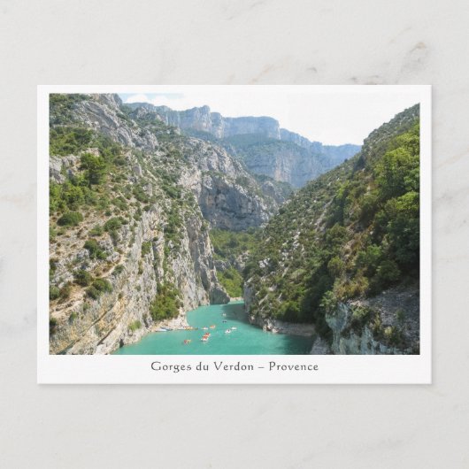 The Verdon Gorge Postkarte (Vorderseite)
