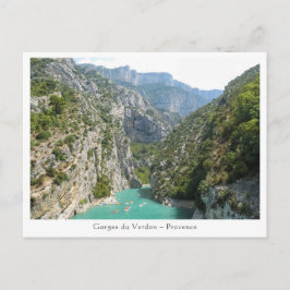 The Verdon Gorge Postkarte