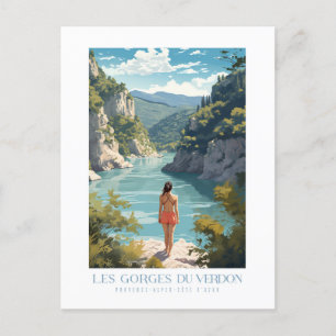 The Verdon Gorges - Poster - Plakat Postkarte