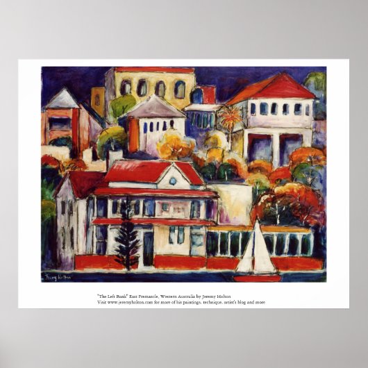 "The Verlassen Bank" East Fremantle, Western Austr Poster (Vorne)