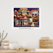 "The Verlassen Bank" East Fremantle, Western Austr Poster (Küche)